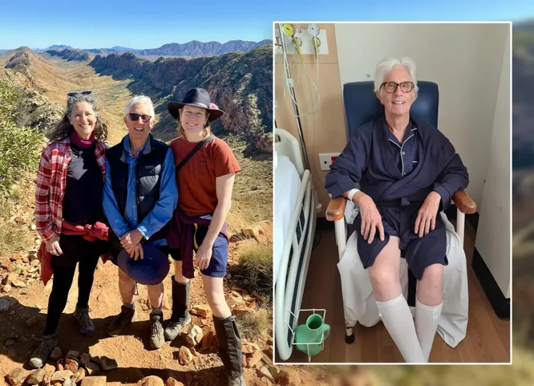 Roger Jowett before and after triple bypass surgery
