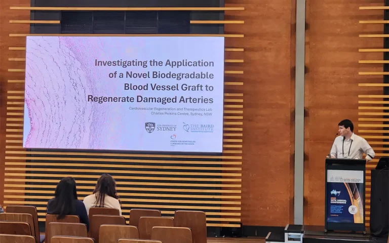 Wade Bocking presenting at the 30th Annual Conference of The Australasian Society for Biomaterials and Tissue Engineering