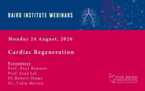 Webinar: Cardiac Regeneration - Repairing Damaged Heart Tissue - Monday 24 August 2026
